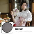 thumbnail image 4 of Miangastore 2pcs Foldable Fan Summer Handheld Fan Round Folding Fan Blank Hand Fan Portable Fan, 4 of 8