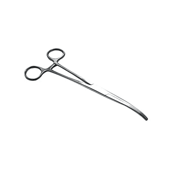 Pinza Rochester Pean curva Hergom Silvery de 18 cm Acero Inoxidable