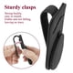 thumbnail image 5 of Soporte Para Anteojos De Coche, Clip Para Anteojos, Colgador De Anteojos De Cuero, Clip Para Tarjeta De Boleto, Montaje De Anteojos, Accesorios Para Visera De Coche, Negro Muyoka Hogar, 5 of 7