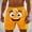 Yellow B, variant on WIZUTIZ Men Swimming Trunks 5 Inch Inseam Print Quick Dry Board Shorts Elastic Waist Summer Swimsuits with Pockets