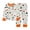 White, variant on Halloween Pajamas Kids Size 4-5 Years Party Sleepwear Long Sleeve Top and Pants Soft Homewear Pjs for Boys White