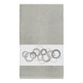 thumbnail image 3 of Authentic Hotel and Spa  Turkish Cotton Circles Embroidered Light Grey 4-piece Towel Set, 3 of 5