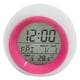 thumbnail image 1 of Reloj despertador para niños LED digital colorido recordatorio de tiempo de luz nocturna con visualización de temperatura de fecha, rosa rojo Inevent EL000923-03B, 1 of 7