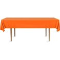 thumbnail image 4 of DecorRack 12 Plastic Tablecloths, 54 x 108 inch, Rectangular, Orange, 4 of 6