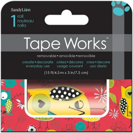 Tape Works Accent Tape 3"X15ft-Hope Owl