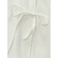 thumbnail image 5 of PRETTYGARDEN Women's Bow Front Mini Dress with Puff Sleeves, Sizes S-XXL, 5 of 6
