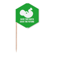 thumbnail image 1 of Save The Earth Save The Future Toothpick Flags Cupcake Picks Party Celebration, 1 of 3