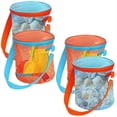 thumbnail image 1 of 4pcs Sea Shell Bags for Beach Mesh Seashell Holder,Shelling Collecting Tools Travel Sand Toys Storage Bucket,4 x Sea Shell Bags, 1 of 7