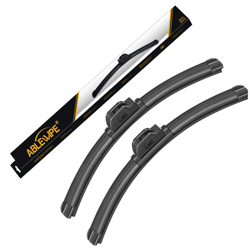 ABLEWIPE Windshield wiper baldes Front Window Bracketless U J Hook 26