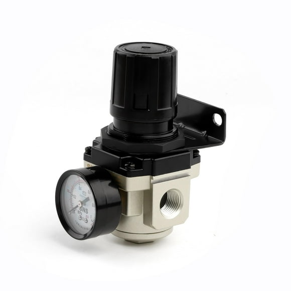 SNS AR4000-N04 Female Thread 1/2 NPT Air Pressure Regulator 0-150 PSI Adjustable,Bracket,Gauge