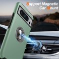 thumbnail image 3 of KOMI for Google Pixel 8 Pro Case, Slim Tough Rugged Shockproof Protective Pixel 8 Pro Phone Case with Metal Ring Kickstand for Google 8 Pro Case, Alpine Green, 3 of 5