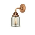 thumbnail image 4 of Innovations Lighting  Nouveau 2 Bell - 1 Light 5" Sconce Silver Plated Mercury/Antique Copper, 4 of 5