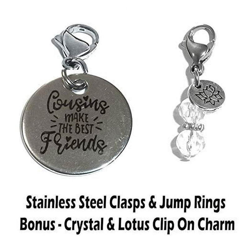 Clip On Charms - Stainless Steel 