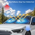 thumbnail image 7 of Chririnla Blue Butterfly Car Sun Shade for Women Thermal Windshield Sunshade Reflective UV Protection Sun Visor for Front Window, Novelty Car Accessories Interior Decor, 7 of 7