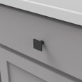 thumbnail image 4 of Hickory Hardware HH075341-MB Bouton Carré de Collection de Puits de Lumière & 44; Fini Noir Mat, 4 of 5