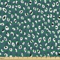 thumbnail image 2 of Ambesonne Retro Fabric by the Yard Upholstery, Wild Cat Skin Ornament Art, 5 Yards, Pale Petrol Blue White, 2 of 5