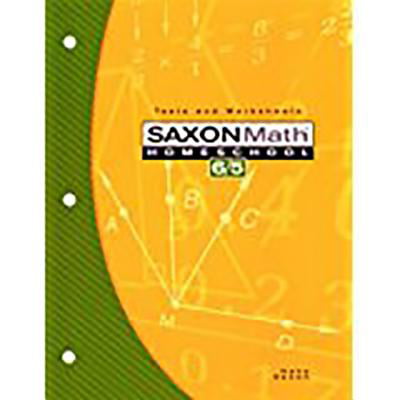 Saxon Math 6/5 Homeschool : Testing Book 3rd