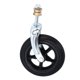 thumbnail image 1 of 6.5 Inch Wheelchair Castor PU Tire Universal Front Drive Wheel Replacement for Handcart Grocery Carts Black, 1 of 5