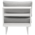 thumbnail image 3 of Meridian Furniture Maldives Grey Water Resisting Outdoor Patio Armless Chair, 3 of 19