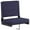 Navy, variant on Maklaine Contemporary Grandstand Comfort Seat in Aluminum Frame - Navy