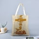 thumbnail image 2 of Cristiano Bolso de tela con estampado de lienzo para mujer, bolsa de compras reutilizable y estética, con cremallera interior, regalo para mujer,38*45cm., 2 of 6