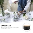 thumbnail image 6 of Toddmomy 4Pcs Large Tin Can to Store Jewelry with Black Rectangular Body Rustic Style Banquet Scented Candles, 6 of 8