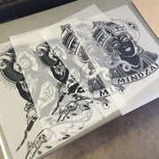 CALCA 100 Sheets 17 x 22 Waterproof Inkjet Milky Transparency Film for Screen Printing