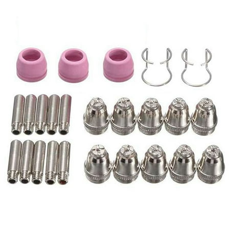 

25Pcs for SG55 AG60 WSD60 Consumables KIT Electrodes Sheild Cups TIPS Guide Plasma Cutter Welder Torch