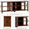 thumbnail image 6 of Ucloveria Morden Farmhouse TV Stand Entertainment Center for 75 inch TV, Brown, 6 of 9