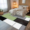 thumbnail image 5 of Sage Green Grey Geometric 5x7 Area Rugs, Modern Black White Abstract Art Non-Skid Rubber Backing Large Rectangle Rugs - Living Room Bedroom Home Office, Indoor Floor Mat Carpets Washable Rug, 5 of 9