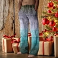 thumbnail image 2 of Hfolob Pants For Men Mens Christmas Casual Pants Festive Special Tie Dye Layered Snowflake Print Casual Pants Loose-Fit Style, 2 of 4
