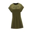 thumbnail image 4 of Vestido de verano para mujer, vestido sencillo y transpirable con cuello redondo para viajes en la calle y la playa M, 4 of 7