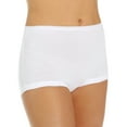 thumbnail image 4 of Women's Vanity Fair 15367 Lollipop Cotton Legband Brief Panty - 3 Pack (Candleglow 11), 4 of 5