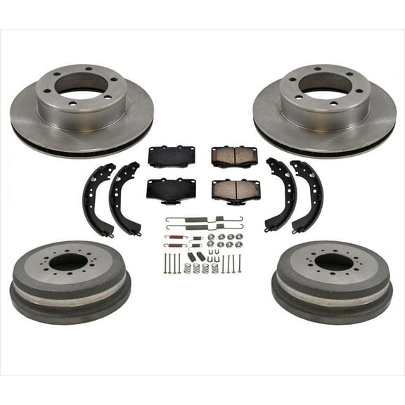 Fits 1995-1998 Tacoma 4x4 4 Wheel Drive 6 Lug Brake Disc Rotors Pads Drums Shoes