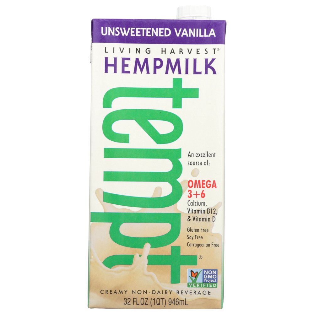 Living Harvest Hemp Milk Unsweetened Vanilla, 32 Fl Oz