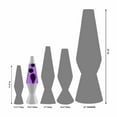 thumbnail image 2 of Black and Purple 14.5-Inch Lava Lamp with Aluminum Base and Cap, 2 of 5