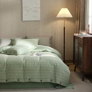 Zhuge Bed Sheets Set, Bedding Sheets Pillowcases Kit, Twin Bed Set, Hotel Bedding, Home Decor(Green)