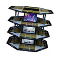 thumbnail image 1 of 1:64 octogonal decorativo con luces LED resistentes, decoración realista para escritorio, fácil montaje, 48 plazas, coche de fundición a presión, estilo B, 1 of 8