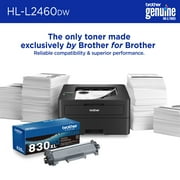 Brother Restored HL-L2460DW Wireless Compact Monochrome Laser Printer with Duplex, Mobile Printing, and Sharp Black & White Output