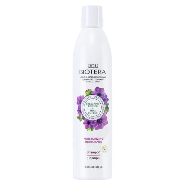 Biotera Moisturizing Hydrating Shampoo | Dry, Medium, Fine Hair | Microbiome Friendly | Vegan & Cruelty Free | Paraben Free | Color-Safe | 15.2 Fl Oz