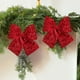thumbnail image 1 of Mariposas navideñas de tela con lentejuelas y purpurina, colgante para árbol de Navidad, decoración colgante, accesorios de decoración, 1 of 6