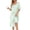Floral Light Green, variant on Ekouaer Nightgowns for Women Short Sleeve House Dresses with Pockets Pleated Moo moos Floral Print Mumu Dress