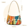 thumbnail image 3 of FORMRS Womens Shoulder Bag with Chain Strap Clutch Purse Cute Tote Handbag, Colorful Cocktails, 3 of 7