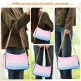 thumbnail image 4 of FORMRS Womens Shoulder Bag with Chain Strap Clutch Purse Cute Tote Handbag, Light Pink Stripes, 4 of 7
