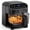 Black, variant on Kismile 5 Quart Borosilicate Glass Air Fryer, Transparent Basket, Black