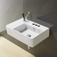 thumbnail image 3 of American Imaginations AI-28303 23.8 in. Rectangle Wall Mount White Vessel for 3H4 in. Right Drilling, 3 of 3