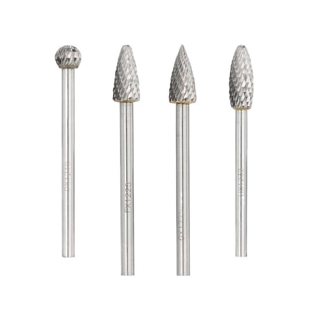 6mm Shank Tungsten Carbide Rotary Burrs Bit Double Cut Rotary File Fit For Metal Hand Tools