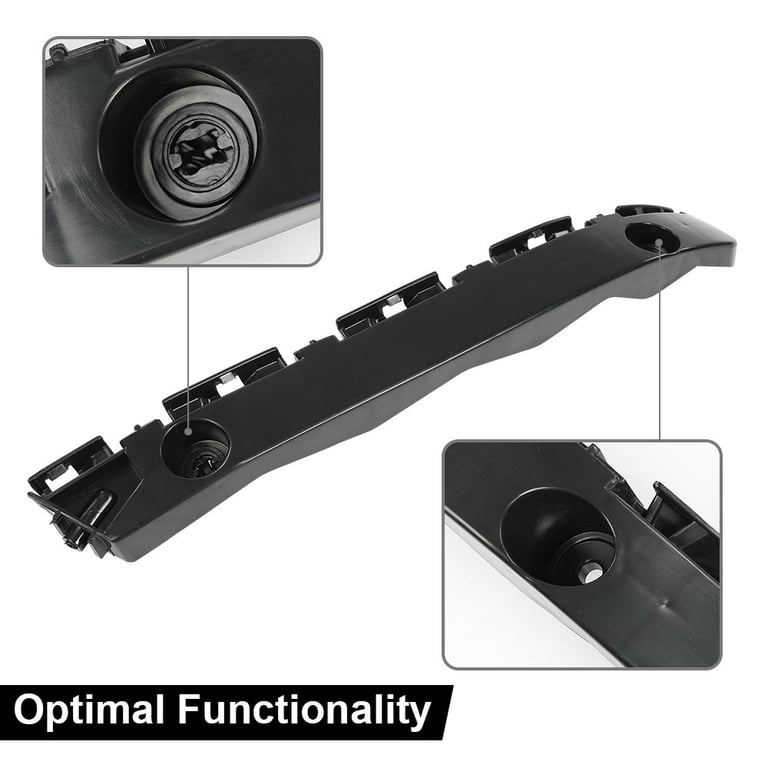 Front Bumper Retainer Bracket Pair – For Toyota Sienna 2021-2025 (LH & RH) – ABS Black