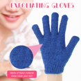 thumbnail image 4 of Guantes exfoliantes Tegeme, 100 unidades, nailon, doble cara, 13 colores, 4 of 7