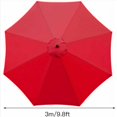 thumbnail image 4 of Funda de repuesto para sombrilla de 8 ballenas, tela de repuesto para sombrilla, 3 m/redonda, tela de repuesto para sombrilla recta o desplazada, color rojo, 4 of 5